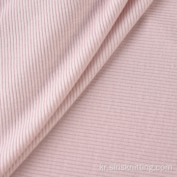 스판덱스 레이온 Liva Eco Viscose Custom Rib Fabric